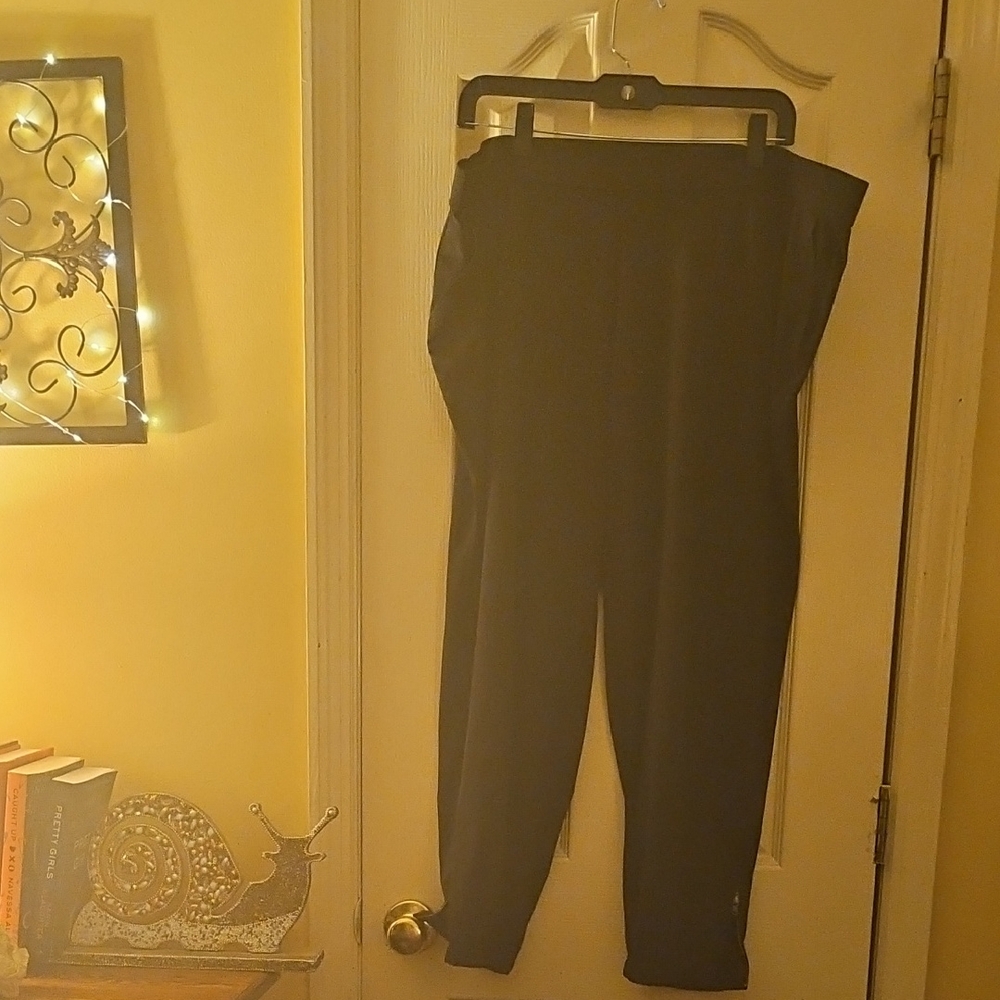 Lisa Rinna Collection Elegant Black Straight Leg Pants